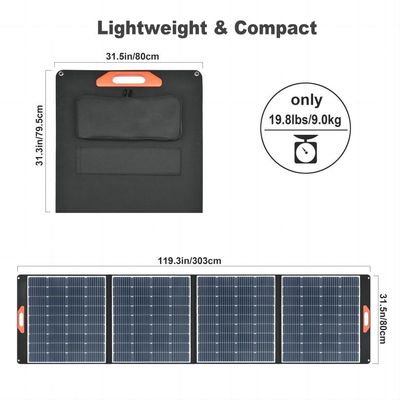 Pannello solare all'aperto da 400W 38.5V 10.4A uscita in corrente continua Cella di silicio monocristallino