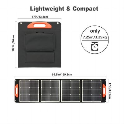 Campeggio Viaggi fotovoltaici pannello solare pieghevole da 100W caricabatterie di uscita da 12V certificato CE