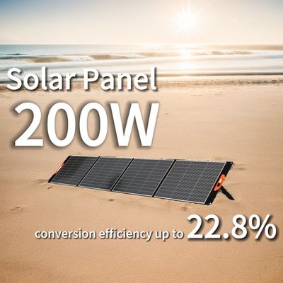 Panel solare fotovoltaico di peso leggero da 5,15 kg nero da 200 W con elevata efficienza di conversione