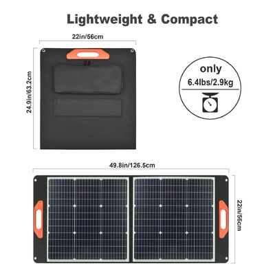 Pannelli solari mobili portatili da 100 W Soluzione energetica sostenibile