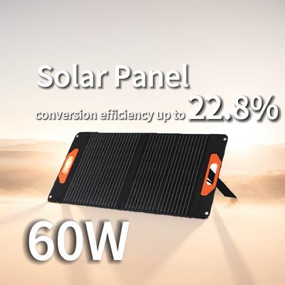 Piccolo pannello solare mono da 60 W da 2,2 kg caricabatterie pieghevole