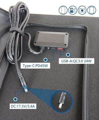 Usb-C Output Pd 45W Max 5V/9V/12V/15V Pannello solare 50W 60W 100W Mono Poly