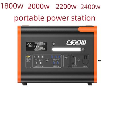 Ricarica wireless 15W Emergency Backup 2200W Portatile di stoccaggio dell'energia