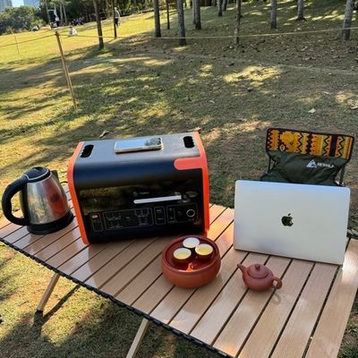 Stazione elettrica portatile di ricarica wireless per campeggi di emergenza all'aperto LiFePO4