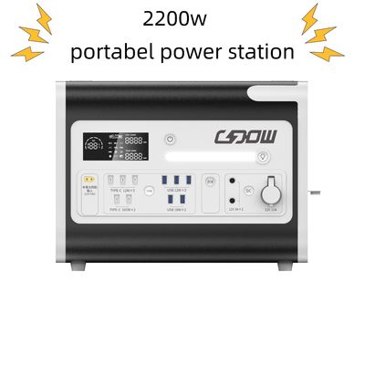 Centrale di emergenza portatile di potenza con capacità nominale di 2048wh e potenza di uscita solare
