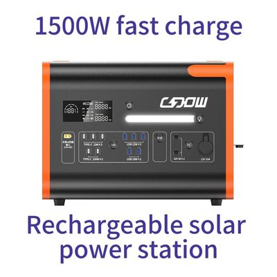 Centrale solare portatile generatore di batterie LiFePO4 da 2200W per la famiglia e le emergenze