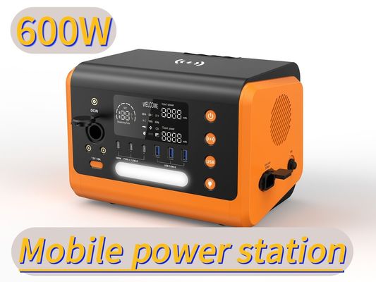 Centrale di energia solare portatile da 600wh e ricarica wireless da 15W