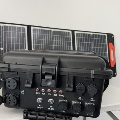 Stazione di energia solare ricaricabile portatile da 4 kW con personalizzazione e batteria LiFePO4