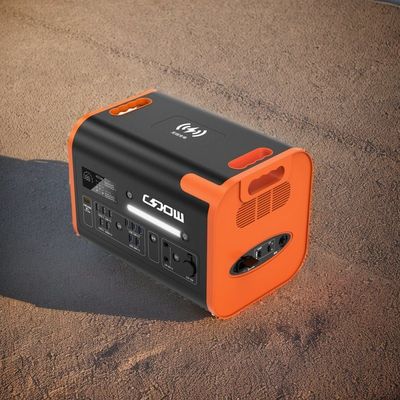 Ricarica wireless 15W 1000W 2200W Stazione di alimentazione portatile per campeggio di emergenza all'aperto