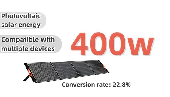 400W pannelli solari a cristallo singolo multi-dispositivo compatibile per la casa / all'aperto e versatile