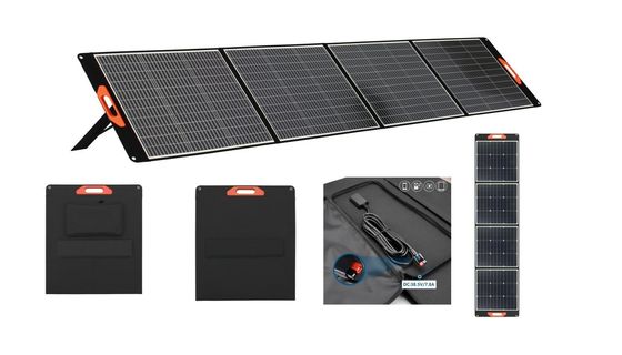 60W 100W 200W 400W pannelli solari al silicio monocristallino con certificazione CE in nero