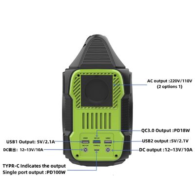300W centrale elettrica portatile rivelare display a cristalli liquidi 288wh all'aperto