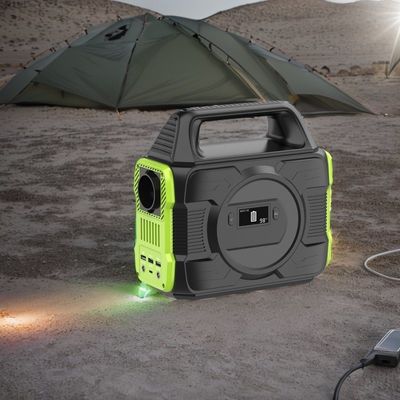 Stazione elettrica portatile all'aperto con display a cristalli liquidi e alta potenza di 2200W