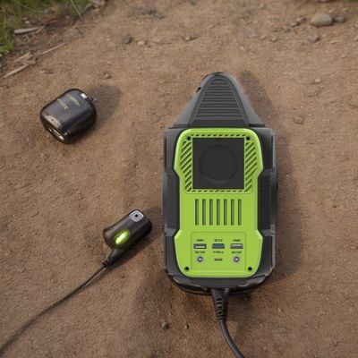 Stazione elettrica portatile all'aperto con display a cristalli liquidi e alta potenza di 2200W