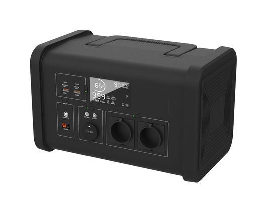 Centrale elettrica portatile con potenza di uscita di 700W AC 700W Immagazzinamento di energia alimentata da energia solare