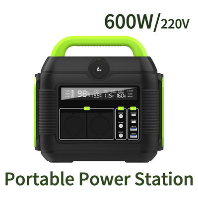Power Bank riciclabile da 500 Watt Stazione portatile di litio all'aperto da 600 Watt per campeggi di avventura