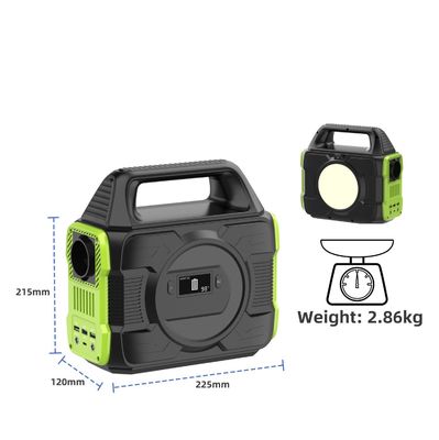 Una presa di corrente alternata personalizzabile Centrale solare portatile da 300W con batteria al litio 2024