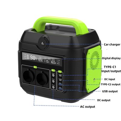 600W 576wh Centrale elettrica portatile Generatore solare esterno riciclabile