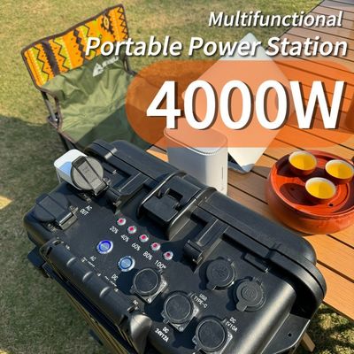 4000W generatore solare di riserva centrale elettrica portatile con luce di visualizzazione