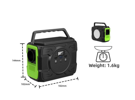 Uscita CA Centrale elettrica portatile da 200 W Generatore solare per stazioni di ricarica all'aperto