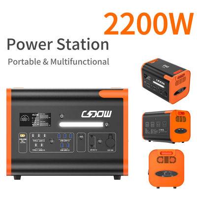 Puro Sine Wave 2200W Stazione di emergenza portatile