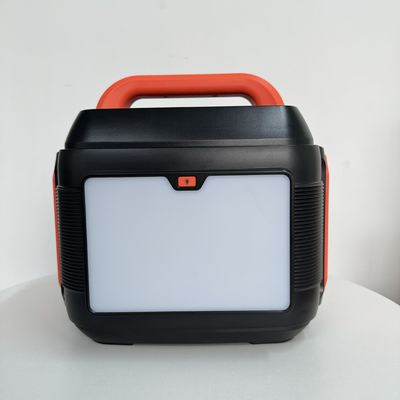 Potenza portatile mobile da 600W 6kg Arancione Nero Potenza di accumulo di energia per emergenze all'aperto all'interno
