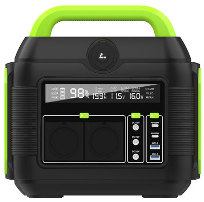 Potenza portatile mobile da 600W 6kg Arancione Nero Potenza di accumulo di energia per emergenze all'aperto all'interno