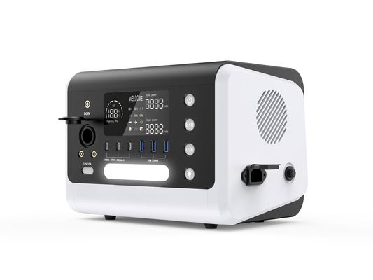 Stazione di accumulo di energia solare mobile di piccole dimensioni da 600 W con uscita CC HT06 da 12V/10A