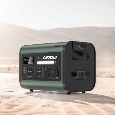 Centrale elettrica portatile di alta capacità 2200W 2048Wh Carica solare per campeggi all'aperto