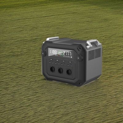 Potenza di uscita CA 2500W 2340wh Stazione elettrica esterna portatile Ionizzatore di energia solare