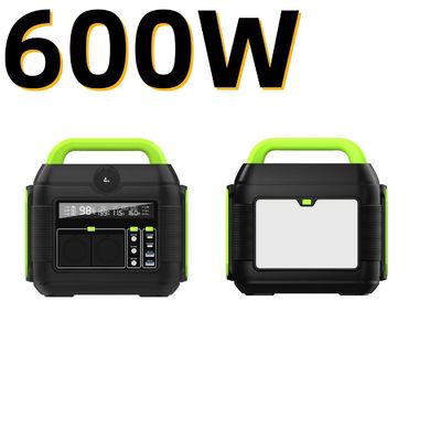 Centrale elettrica a batteria al litio ternaria da 600W per campeggio all'aperto e scelta migliore per la famiglia