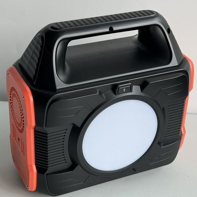 Stazione elettrica portatile per campeggio all'aperto con presa UE AC e display a cristalli liquidi