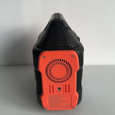 Stazione elettrica portatile per campeggio all'aperto con presa UE AC e display a cristalli liquidi
