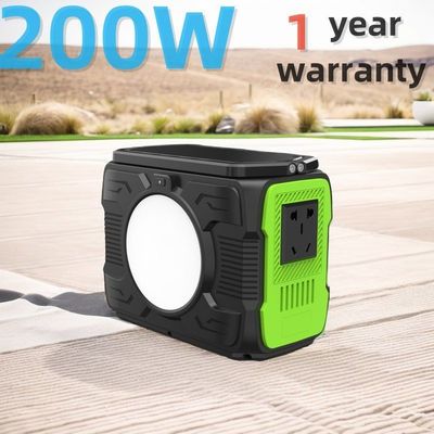 200W Camping Mobile Batteria al litio Generatore solare Fornitura di alimentazione Potenza di uscita 200W