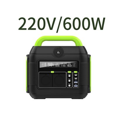 Batteria rimovibile 600W Litio 110V 220V Campeggio Mini Portatile Outlet AC Power Bank
