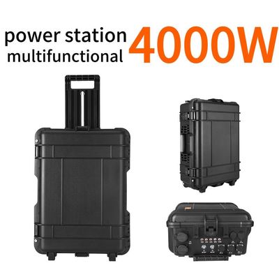 Stazione di alimentazione a pannelli solari pieghevoli con grande capacità di 4000W e adattatore di ricarica 54V12A