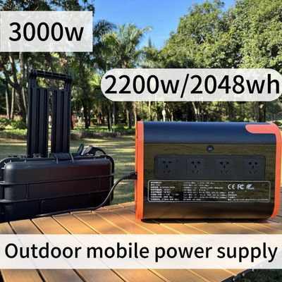 Sistema di energia elettrica a batteria LiFePO4 ricaricabile a 2200W personalizzabile per campeggio all'aperto