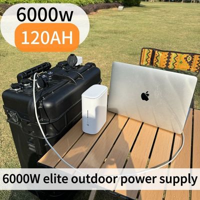 6000W 120ah Alta potenza di uscita Generatore solare di emergenza Stazione elettrica di emergenza con 1