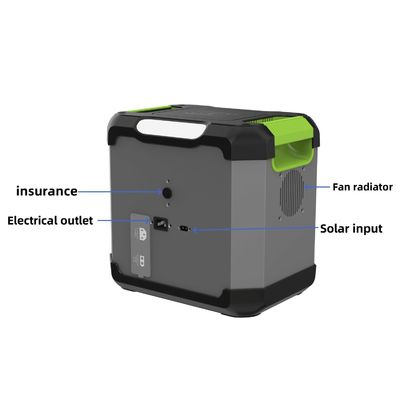 Soluzione per l'energia pulita 1500W Sine-Wave AC Input Generatore solare Centrale elettrica portatile