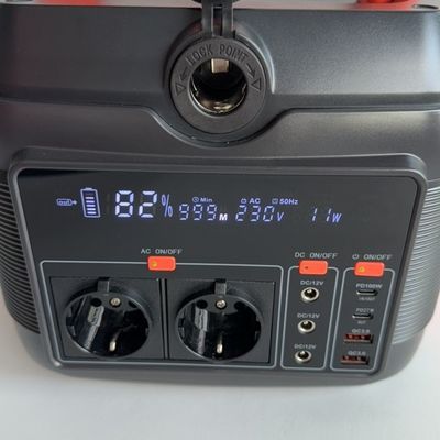 Uscita CA 220V 50Hz/110V 60Hz Stazione di alimentazione portatile 600W per emergenze di alimentazione mobile