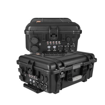 Tutti gli elettrodomestici Nero 3000W Emergenza Portable Solar Drone Power Station Alta capacità