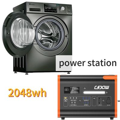 2000W/2200W/2048wh Stazione elettrica portatile per il campeggio di stoccaggio dell'energia con inverter di onda sinusoidale pura