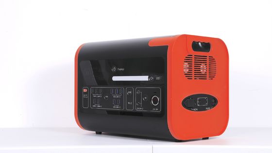 2200W40ah Ricarica wireless Centrale di accumulo di energia solare In arancione caldo con nero