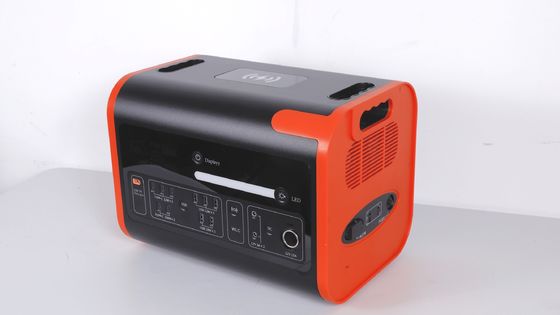 2200W40ah Ricarica wireless Centrale di accumulo di energia solare In arancione caldo con nero
