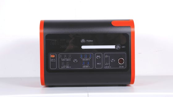2200W40ah Ricarica wireless Centrale di accumulo di energia solare In arancione caldo con nero