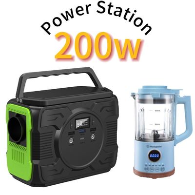 200W/173wh Batteria al litio Stazione solare portatile con uscita Ec5 12V/200-300A
