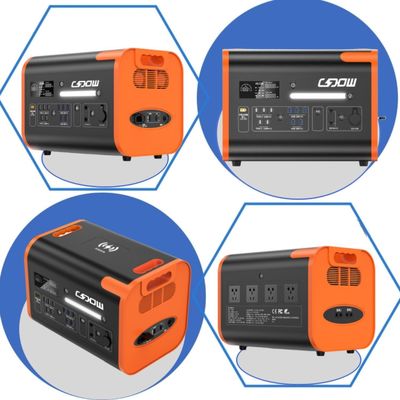 Centrale di alimentazione di emergenza portatile a ricarica rapida da 1500 W con progettazione multipla di protezione della sicurezza