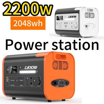 2200W/40ah 2024 Energy Portable Power Station Nero arancione colore per viaggi all'aperto