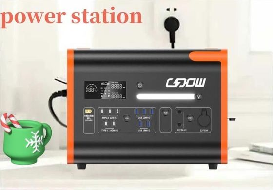 2200W AC DC C-Type Battery Power di riserva Emergenza Stazione elettrica portatile personalizzabile