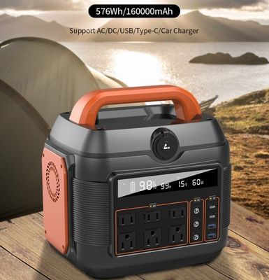 600W/576wh Stazione di emergenza per la soluzione di alimentazione esterna e domestica